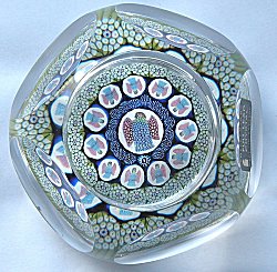 Whitefriars millefiore Christmas 1975 paperweight